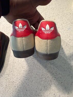 adidas gazelle Suede Sneakers with Red Heel Tab